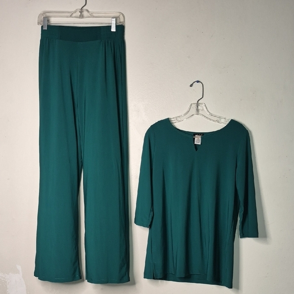 IMAN Pants - IMAN Teal Lounge Set